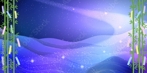 七夕　天の川　夏　背景