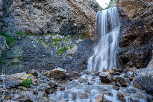 Waterfall in the canyons near Layton, Utah photo
