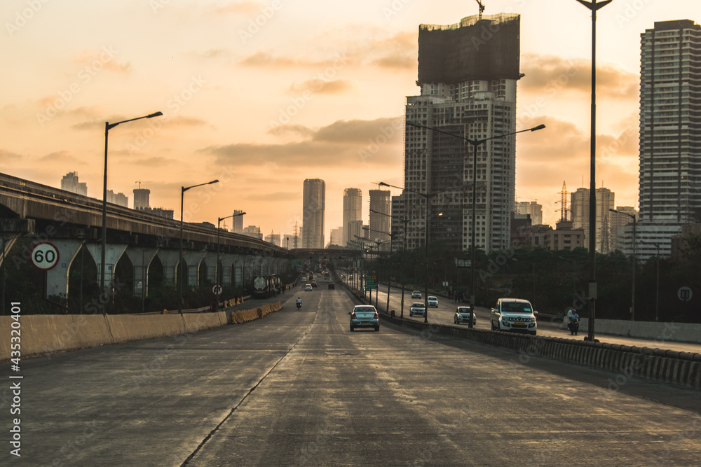 Fototapeta premium Indian streets, Downtown Mumbai 