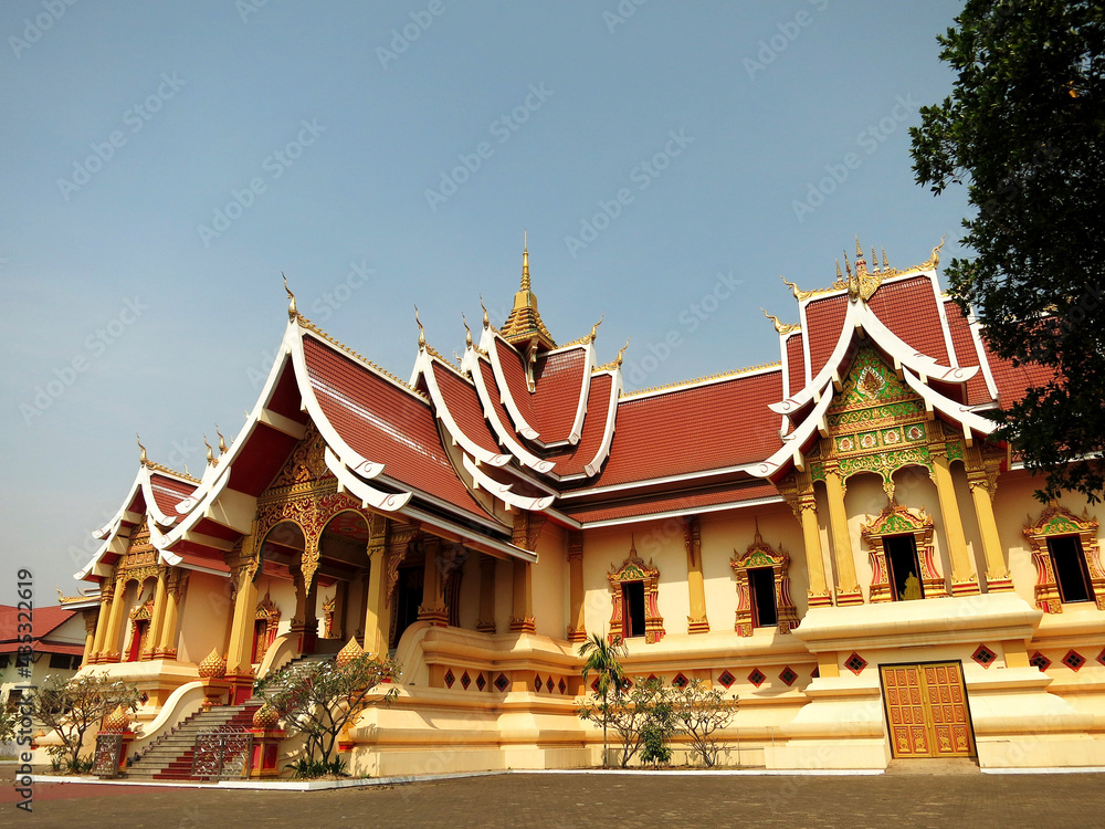 The Wat That Luang Neua Temple in Vientiane, LAOS