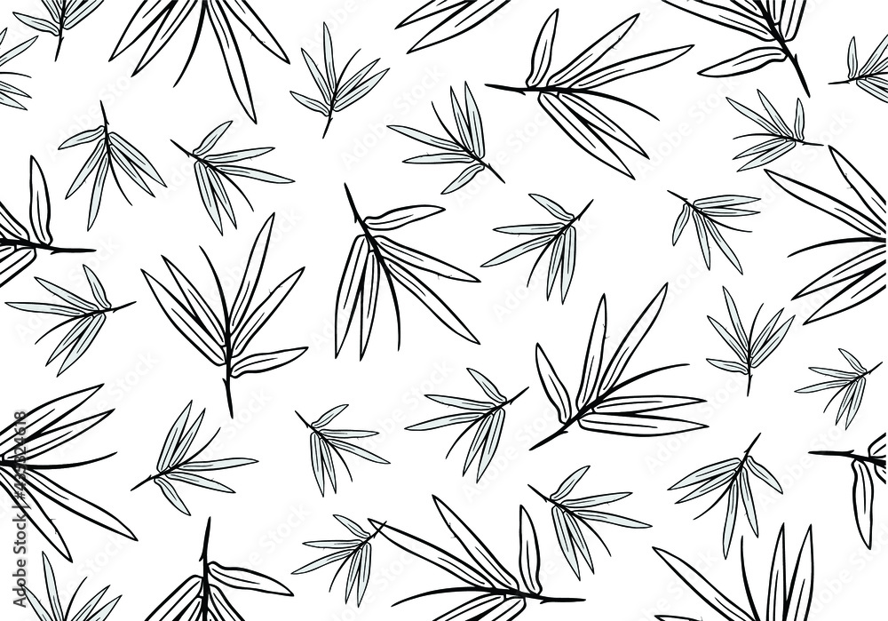 Bamboo leaf composition in design. Vector romantic landscape with bamboo trees on a white and gray background, and various attractive colors make an exclusive design
Bamboo leaf composition in design. Vector romantic landscape with bamboo trees on a white and gray background, and various attractive colors make an exclusive design
