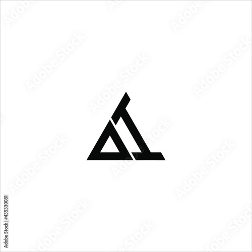 D I letter logo creative design. DI icon