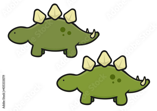 Cartoon Stegosaurus Dinosaur