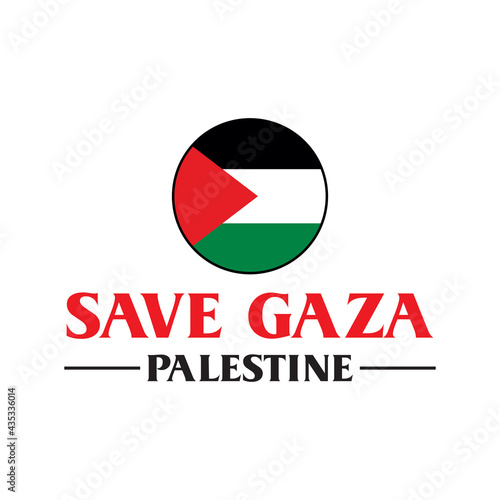 Free Download save palestine logo , free gaza vector - GFXLoad