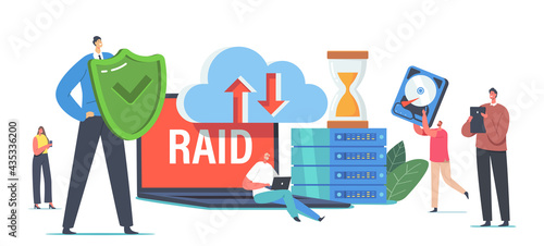 Data Storage in Datacenter Personage With Blocks and Modem. Modern Technologies and Innovative Hosting Servers