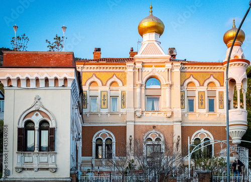 Serbian Orthodox Church of Saint Spyridon, pinewood of Barcola Trieste Italy photo