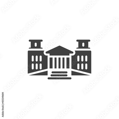 Government building vector icon