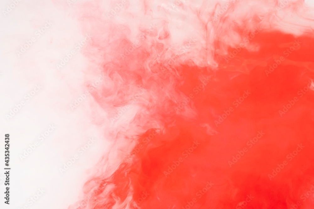 Fototapeta premium Bloody stains on water background texture. bloody smudged. Red smoke background. watercolor in water background red. red motion ink in water