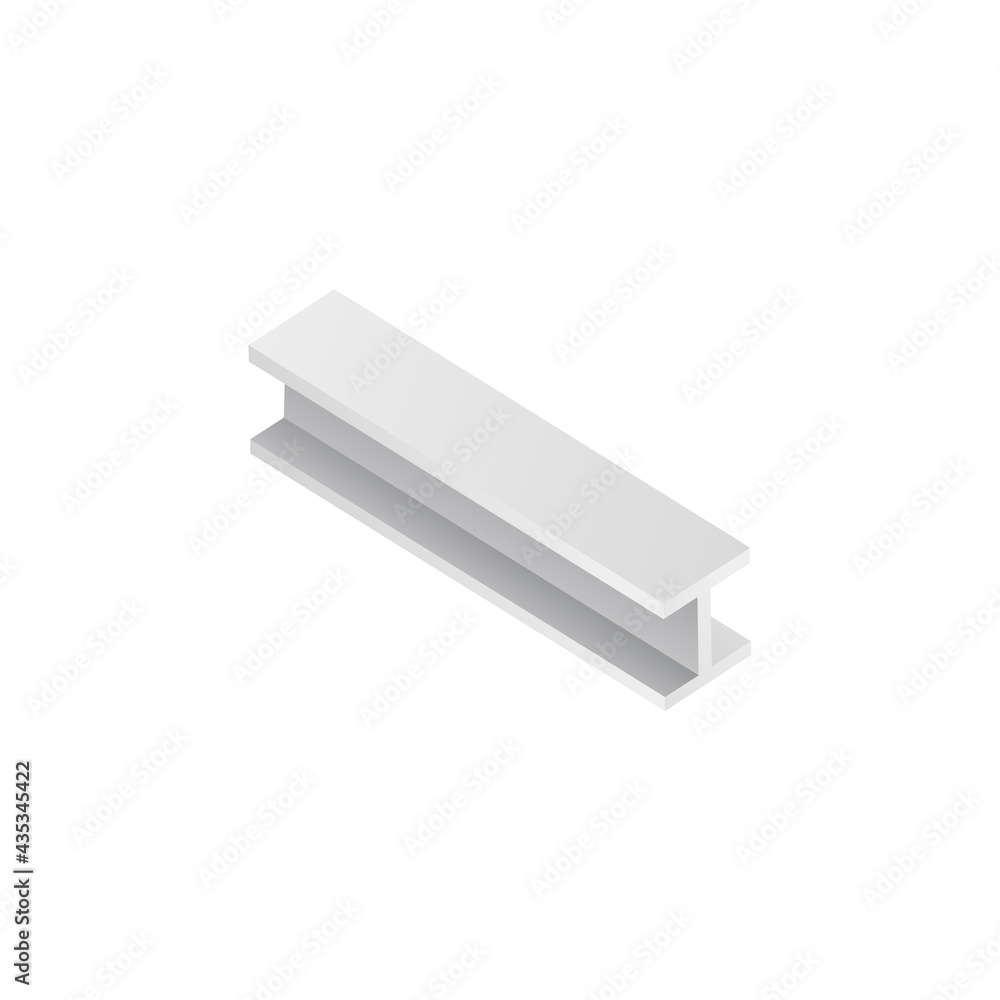 Metal construction beam, steel stainless material for building. Metal construction beam, steel stainless material for building.