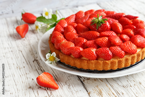 Obraz na płótnie Erdbeerkuchen