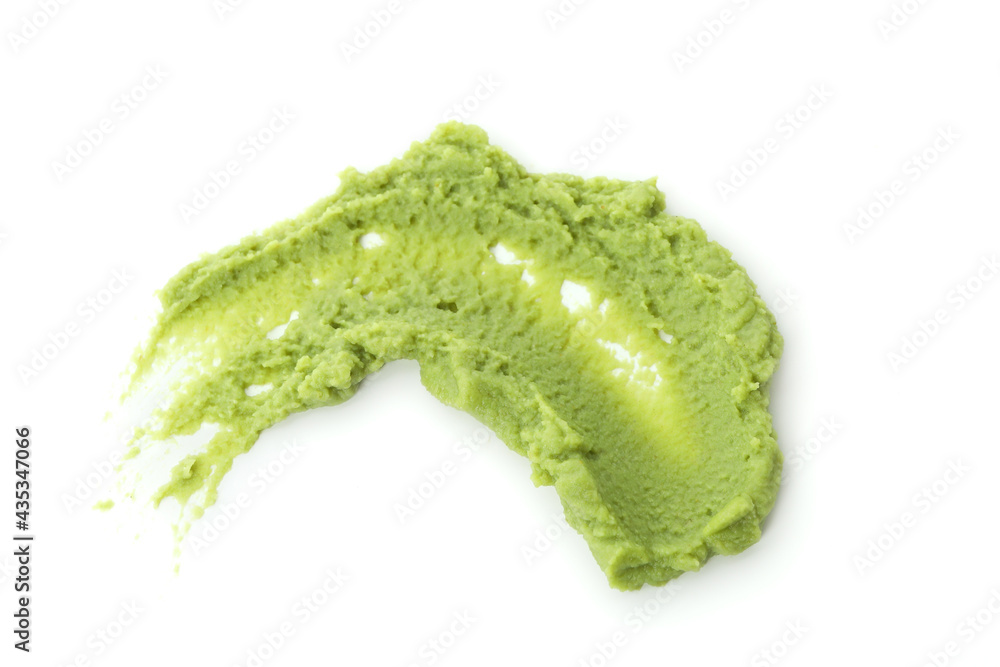 Fotografie Tasty wasabi sauce isolated on white background