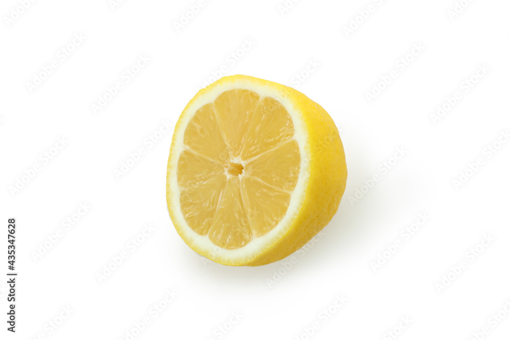 Half of lemon isolated on white background Half of lemon isolated on white background