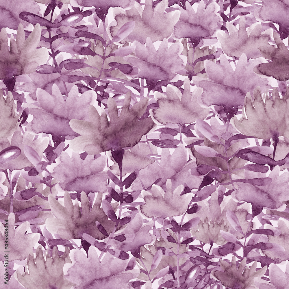custom made wallpaper toronto digitalBotanical Seamless watercolor pattern with flowers. Fashionable floral design. Hand drawing. Background for textile, paper and other print and web projects. Design for banner, poster or print.