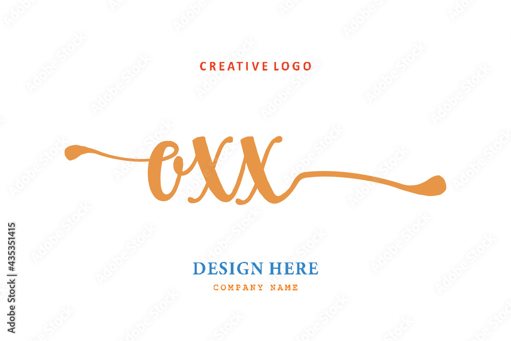 OXX lettering logo is simple, easy to understand and authoritative OXX lettering logo is simple, easy to understand and authoritative