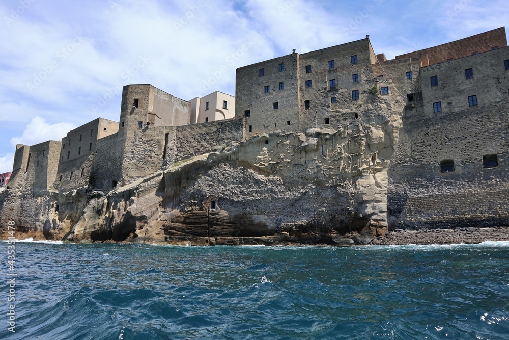 Napoli - Scorcio dalla barca di Castel dell'Ovo