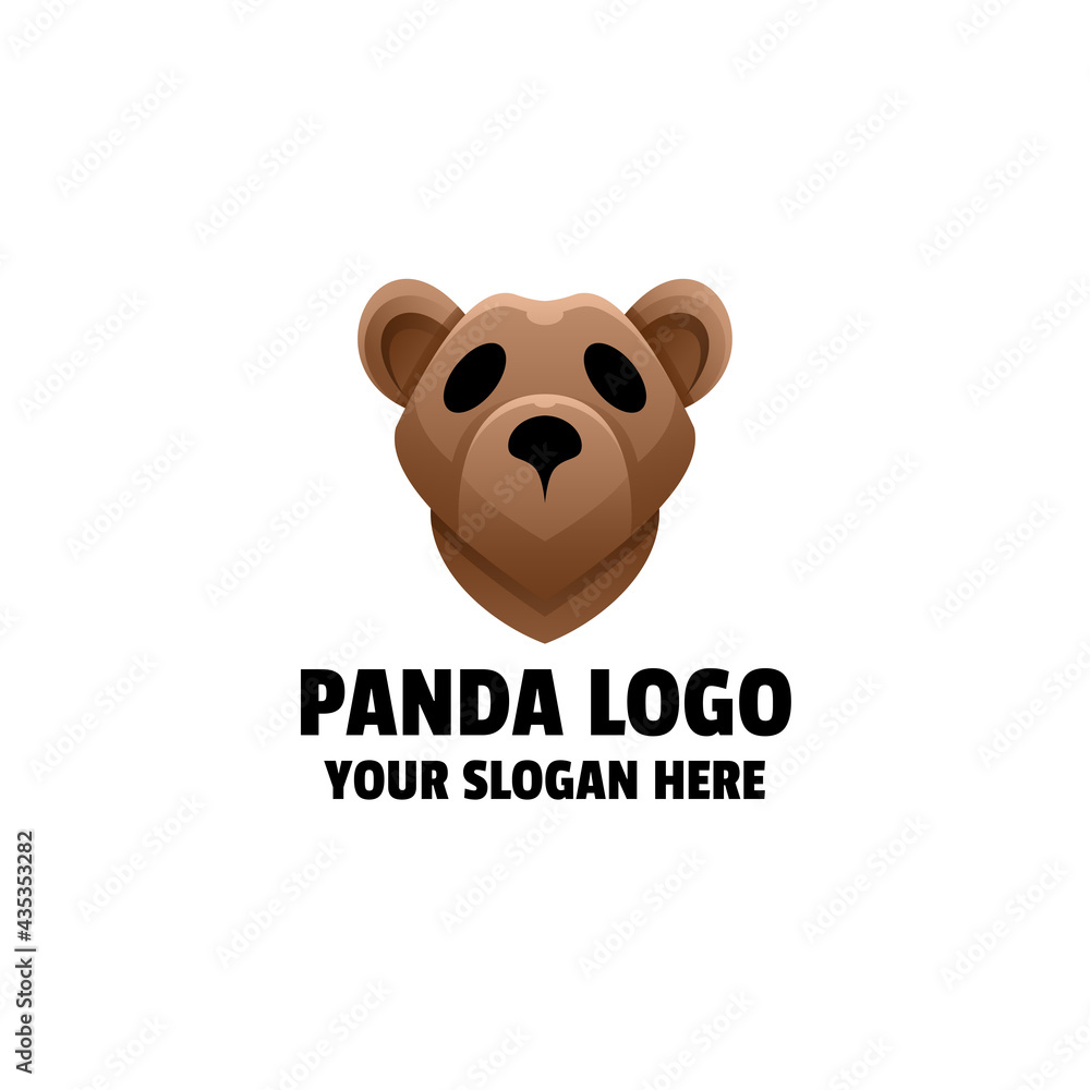 Panda Gradient Colorful Logo Template