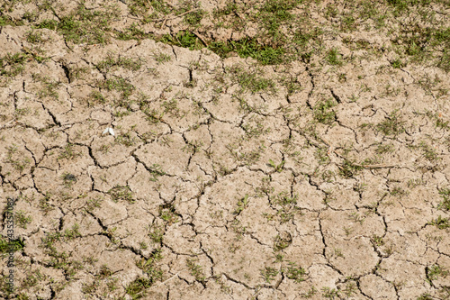 dried crack land during drought