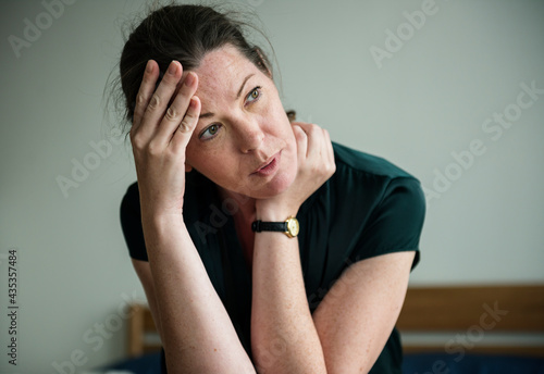 A stressful woman photo
