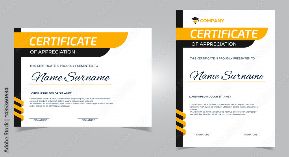 Professional diploma certificate template in premium style Professional diploma certificate template in premium style