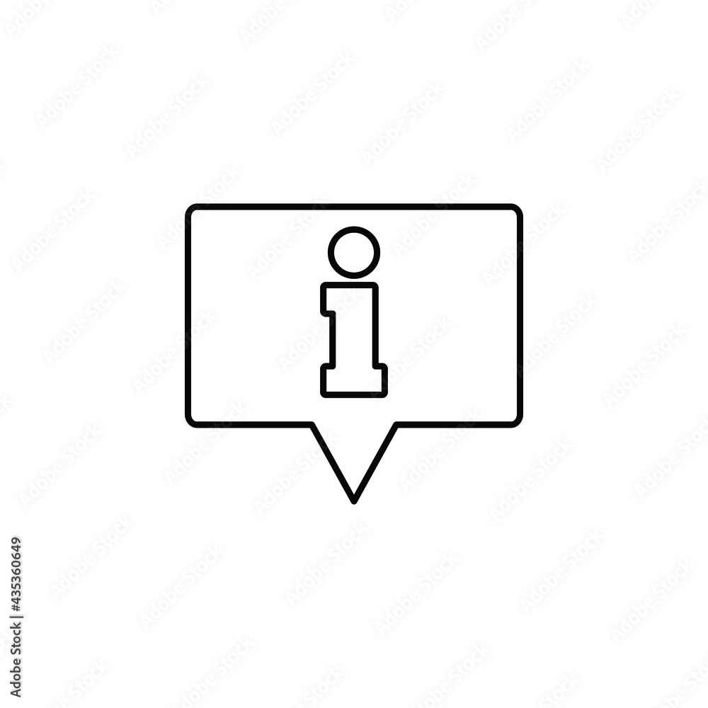 information - vector icon with chat symbol information - vector icon with chat symbol