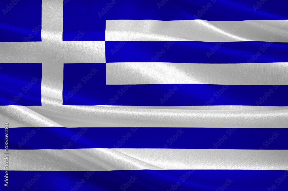 Flag of Greece - obrazy, fototapety, plakaty 