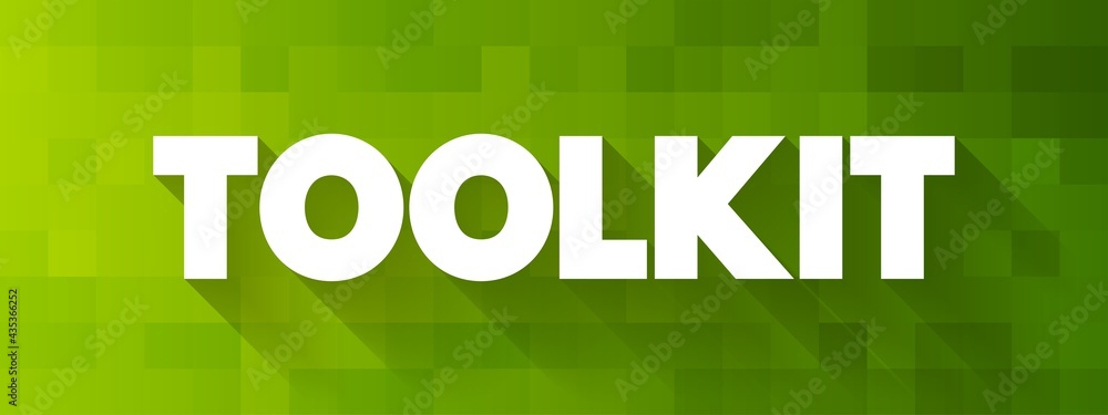 Fototapeta premium Toolkit text quote, concept background