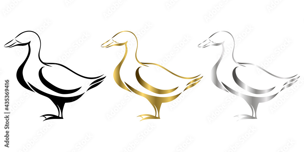 Duck animal vector logo eps 10 Duck animal vector logo eps 10