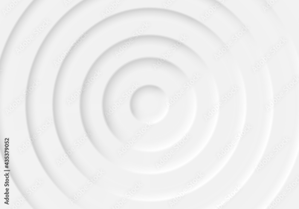 Neomorphism style. Volumetric repeating gray circles in one another. Shadows. Neomorphism style. Volumetric repeating gray circles in one another. Shadows.