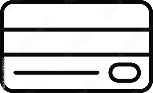 Card credit, debit vector icon