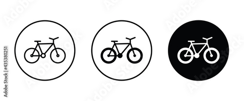 Bicycle. Bike icon vector. Cycling icons button, vector, sign, symbol, logo, illustration, editable stroke, flat design style isolated on white linear pictogram