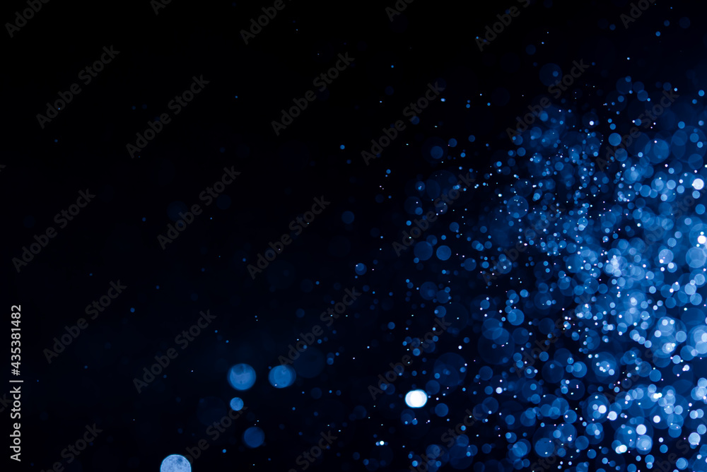 Fototapeta premium Abstract Blue bokeh defocus glitter blur background.