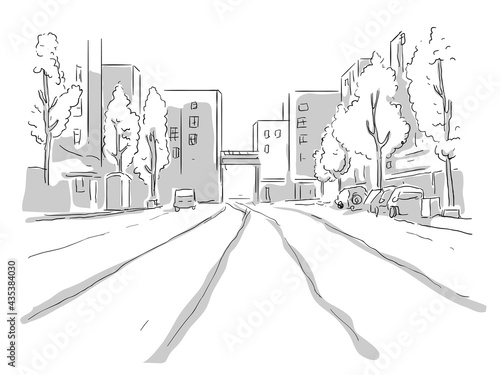 City street background