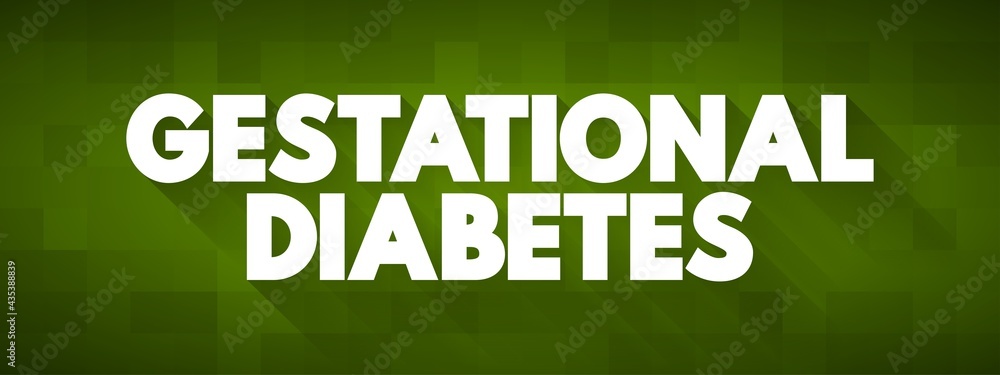 Fototapeta premium Gestational Diabetes text quote, concept background