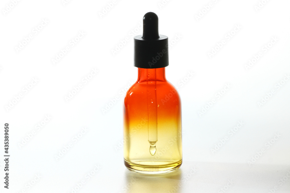 Glass bottle with droplet