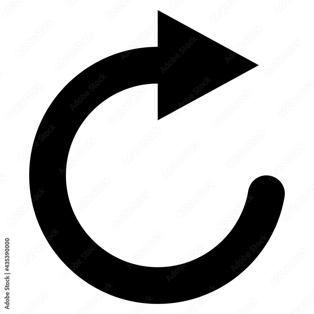 Refresh Icon Symbol Sign on White Background Refresh Icon Symbol Sign on White Background
