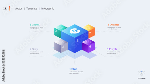 Minimalistic infographic presentation slide.