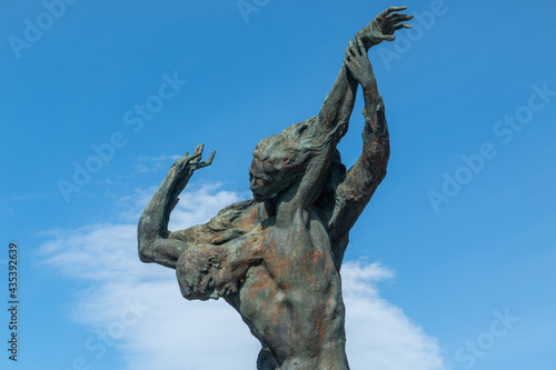 Canvas-taulu zocca tourist town in the mountains of Modena birthplace of rock star vasco ross