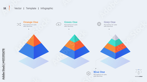 Minimalistic infographic presentation slide.