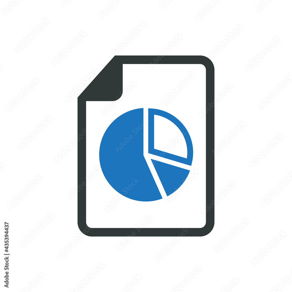 Data pie graph report icon vector graphic illustration Data pie graph report icon vector graphic illustration