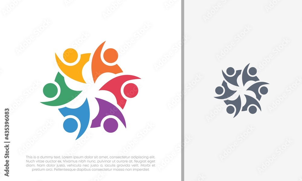 Global Community Logo Icon Elements Template. Community human Logo template vector. Community health care. Abstract Community logo Global Community Logo Icon Elements Template. Community human Logo template vector. Community health care. Abstract Community logo