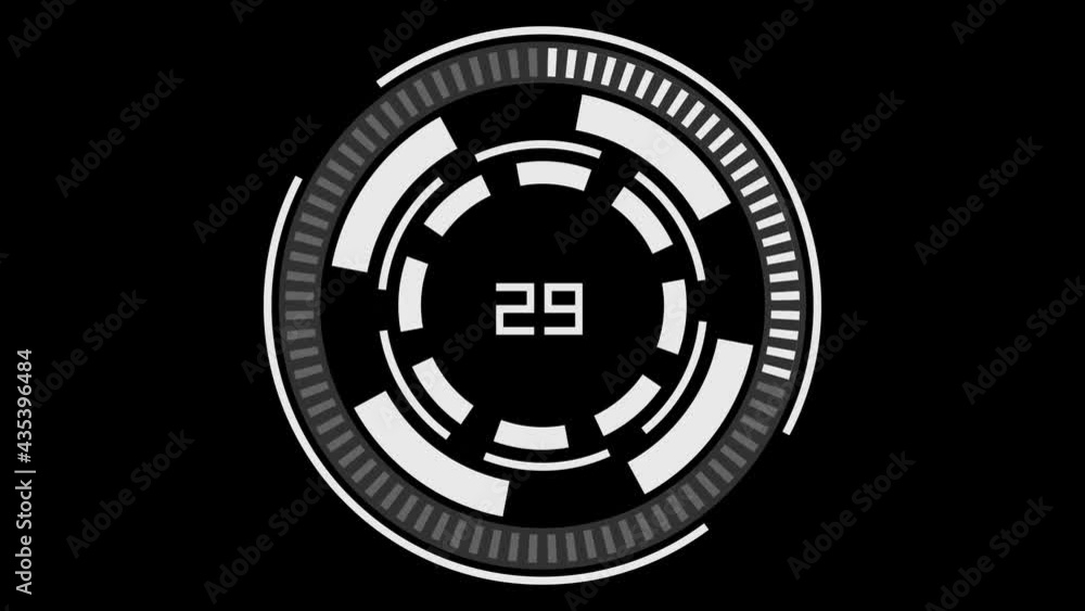 Hud Background With Futuristic Circular Element Of Gaming Panel, Technology Data Download Or Upload, Radial Graphic Animation Hud Background With Futuristic Circular Element Of Gaming Panel, Technology Data Download Or Upload, Radial Graphic Animation