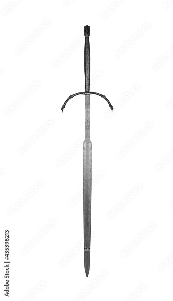 Knight's sword isolated on a white background. Knight's sword isolated on a white background.