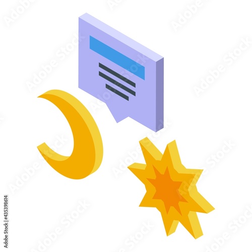 Task schedule day night icon. Isometric of Task schedule day night vector icon for web design isolated on white background