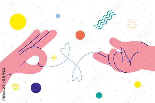 two hands gestures