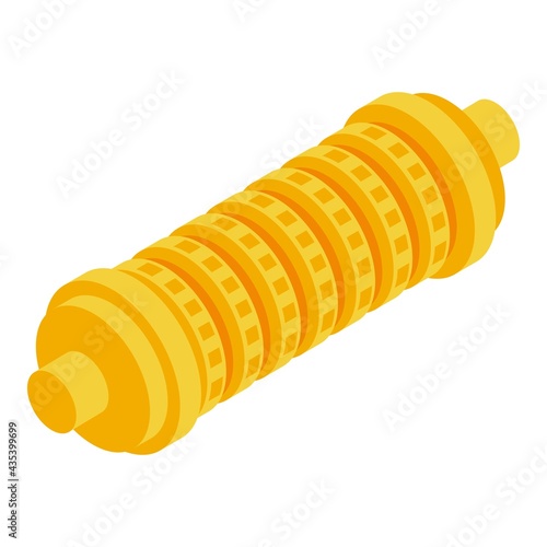 Tube cipher icon. Isometric of Tube cipher vector icon for web design isolated on white background