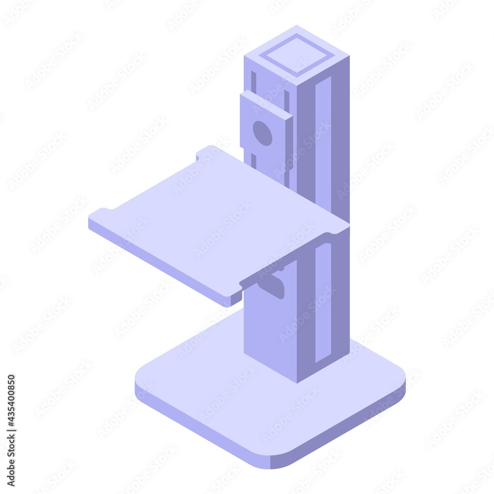 Ergonomic height table icon. Isometric of Ergonomic height table vector icon for web design isolated on white background Ergonomic height table icon. Isometric of Ergonomic height table vector icon for web design isolated on white background