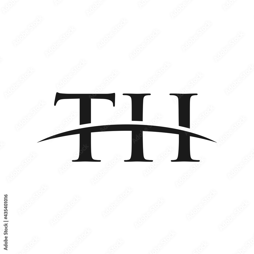 TH initial swoosh horizon, letter logo designs vector TH initial swoosh horizon, letter logo designs vector