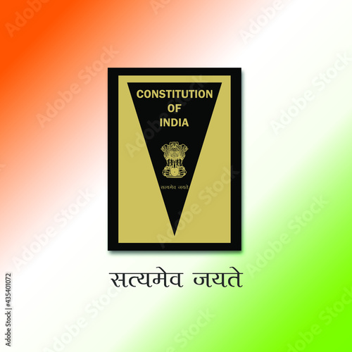 constitution of india ,Vector Illustration.