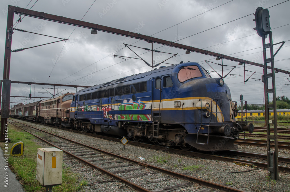 Alte Lokomotiven in Padborg/Dänemark.