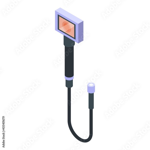 Endoscope portable monitor icon. Isometric of Endoscope portable monitor vector icon for web design isolated on white background